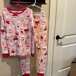 Carter's Pink Santa Pajama Set